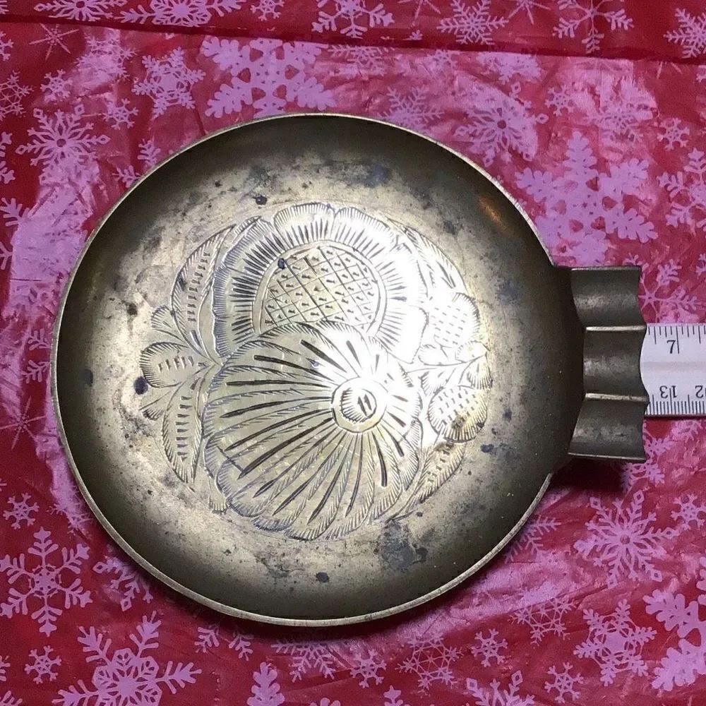 Vintage Indian brass ash collector